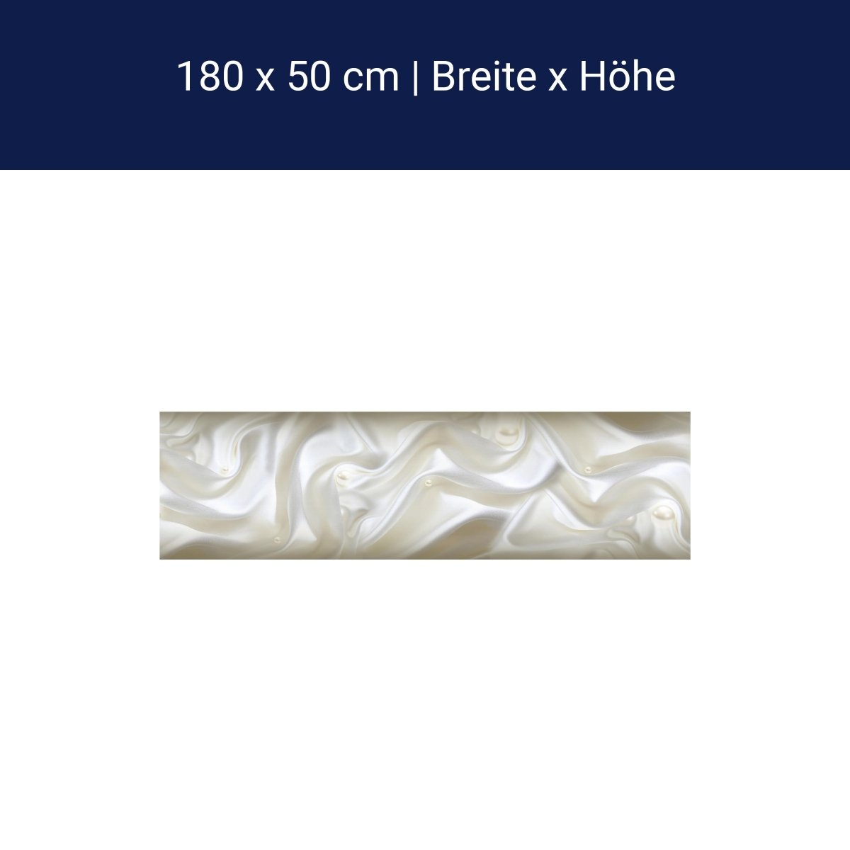 Küchenrückwand Stoff Seide Perlen Creme Falten weiß M1197 Küchenrückwand Stoff Seide Perlen Creme Falten weiß M1197