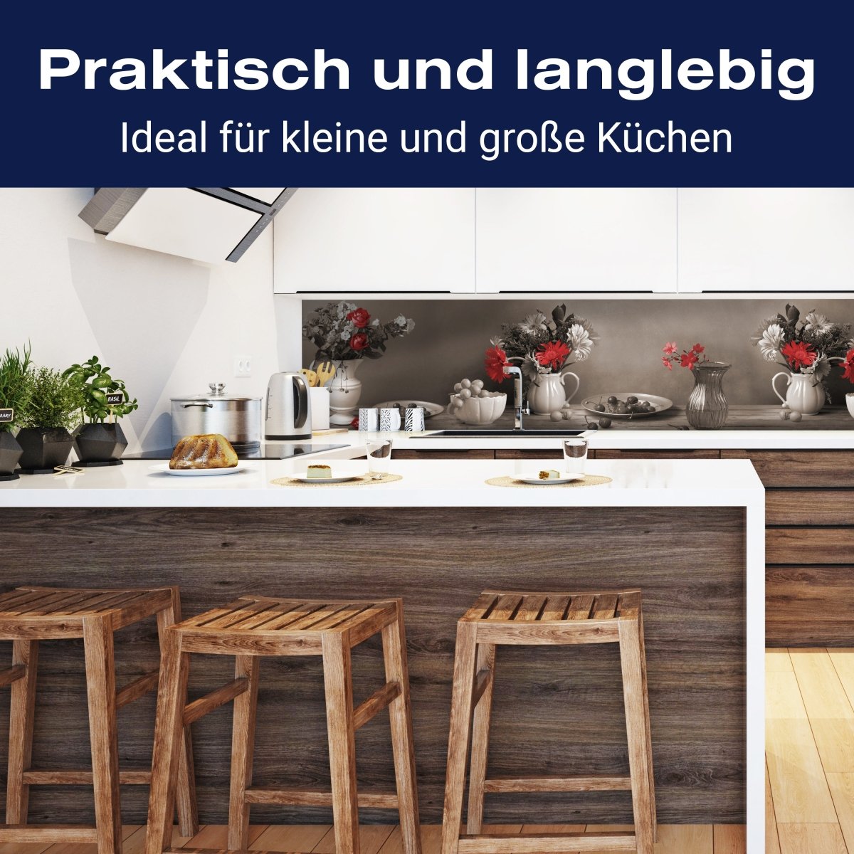 Küchenrückwand Tisch Kischen Sepia Porzellan Blumen M1203 entdecken - Bild 3 Küchenrückwand Tisch Kischen Sepia Porzellan Blumen M1203 entdecken - Bild 3