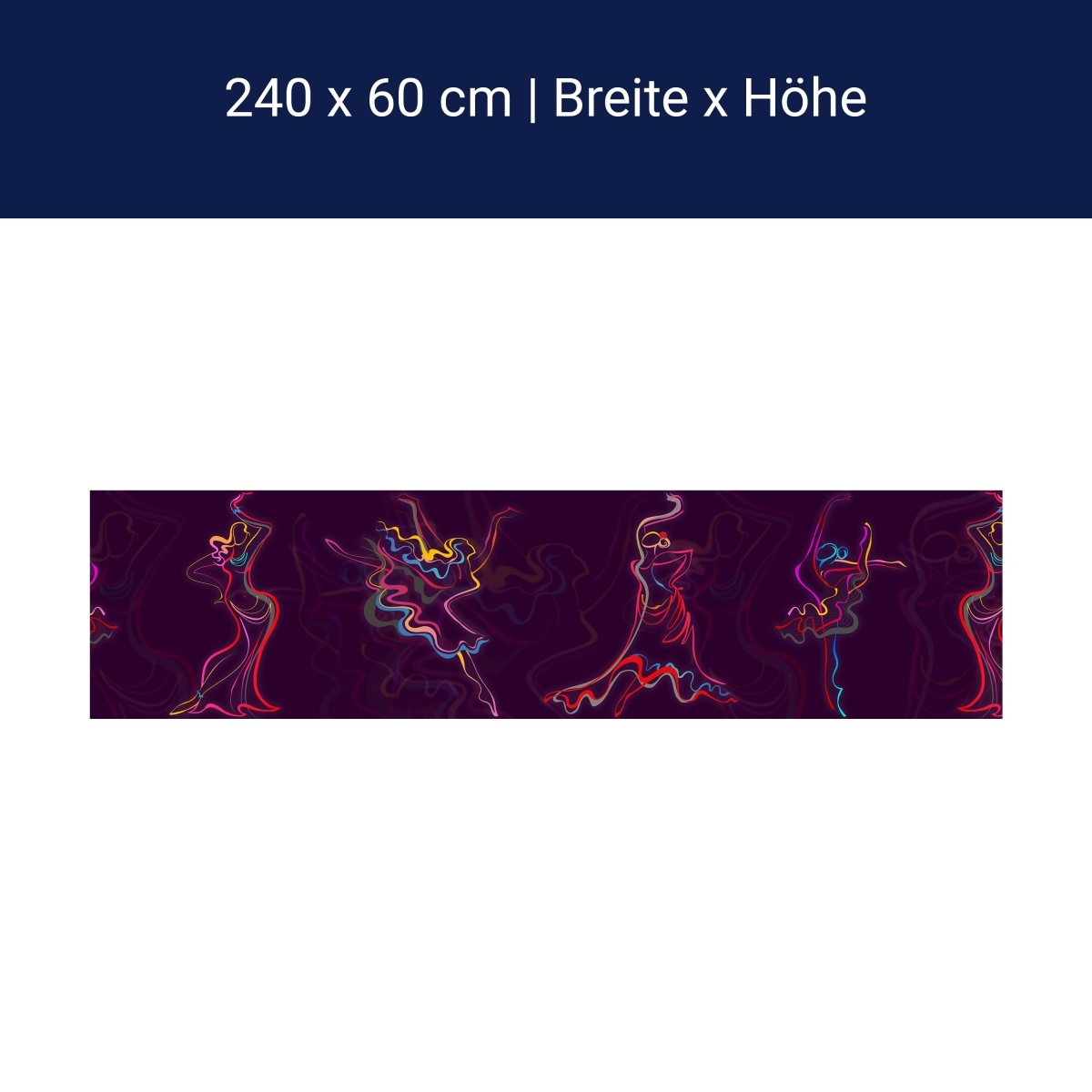 Küchenrückwand Tänzerin Kontur Muster Hintergrund Kleid M1230 Küchenrückwand Tänzerin Kontur Muster Hintergrund Kleid M1230