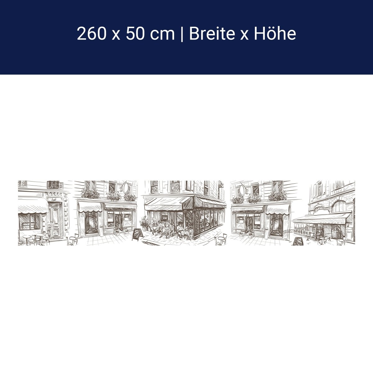 Küchenrückwand Stadtleben malen Kaffee Cafe Skizze M1238 Küchenrückwand Stadtleben malen Kaffee Cafe Skizze M1238