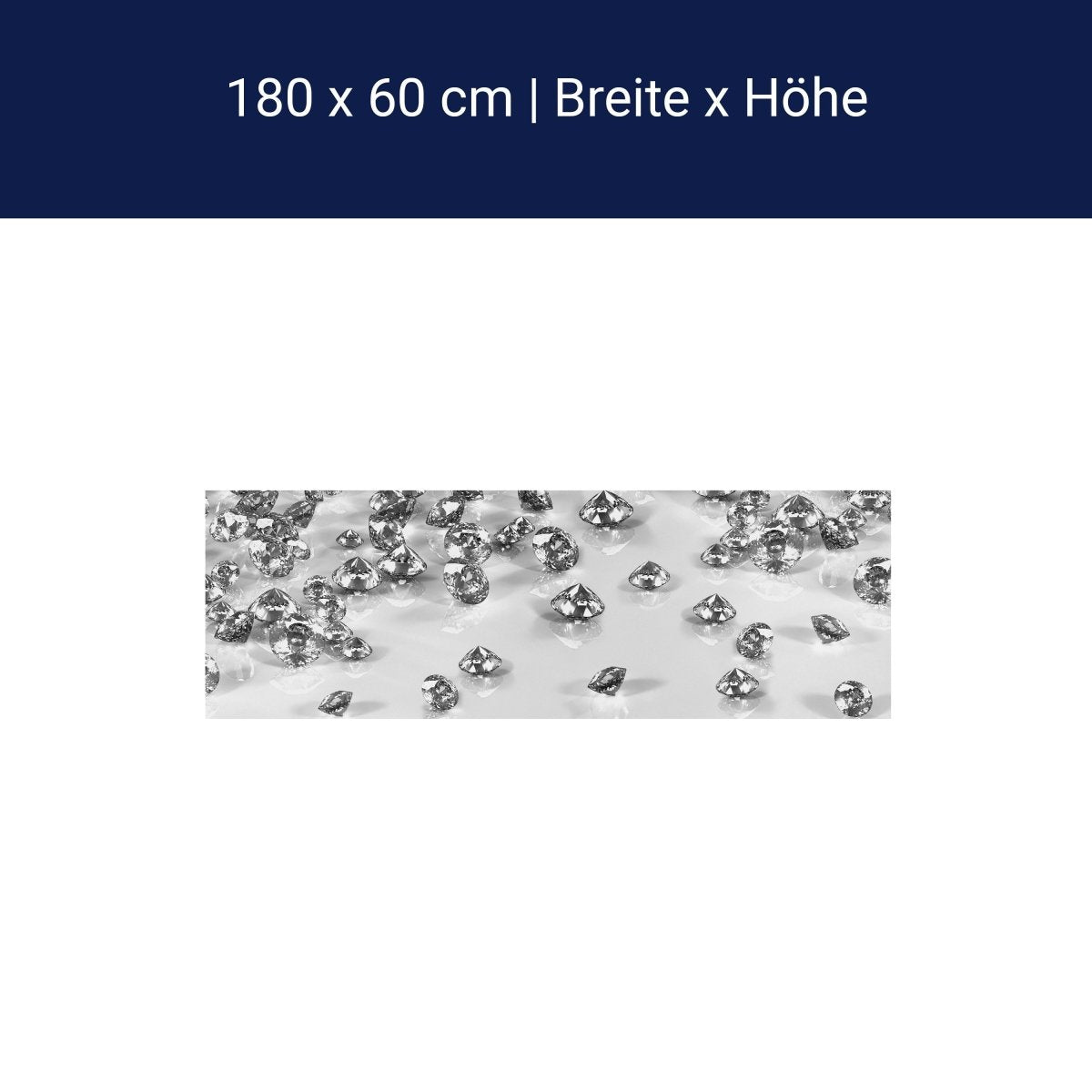 Küchenrückwand Diamant Steine Weiß Karat Schliff M1242 Küchenrückwand Diamant Steine Weiß Karat Schliff M1242