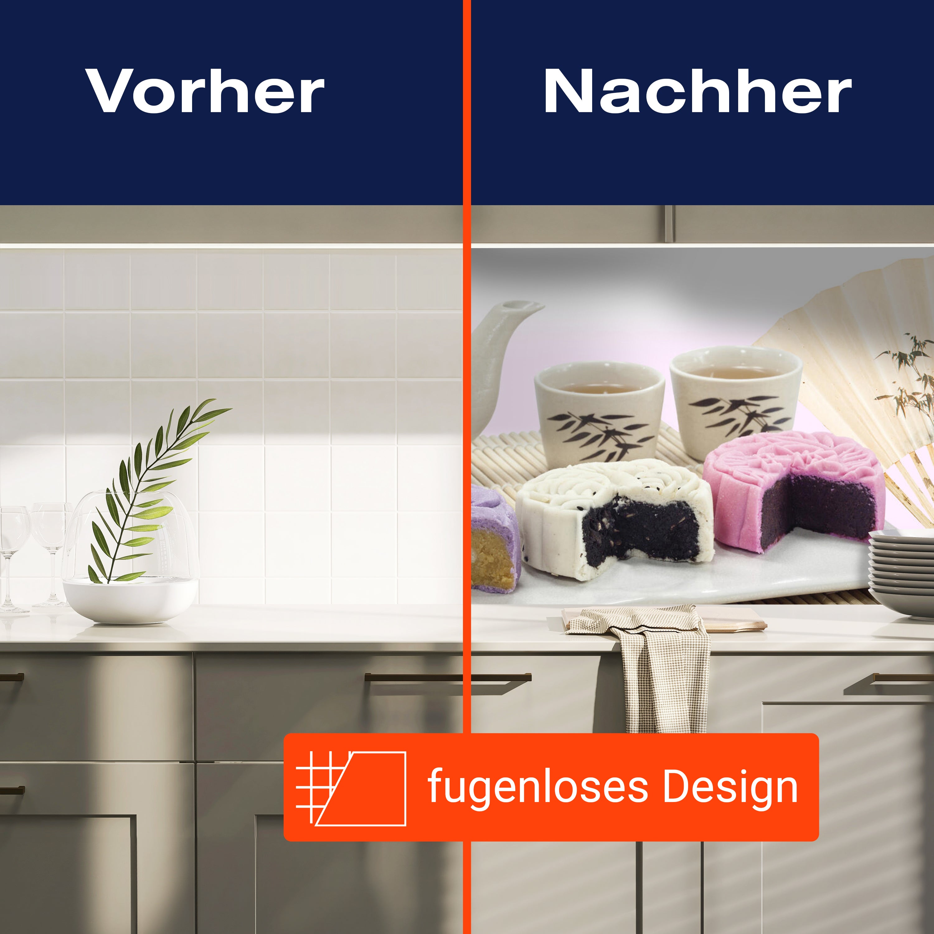 Küchenrückwand Teekanne Kuchen Teetassen Fächer M1259 entdecken - Bild 9 Küchenrückwand Teekanne Kuchen Teetassen Fächer M1259 entdecken - Bild 9