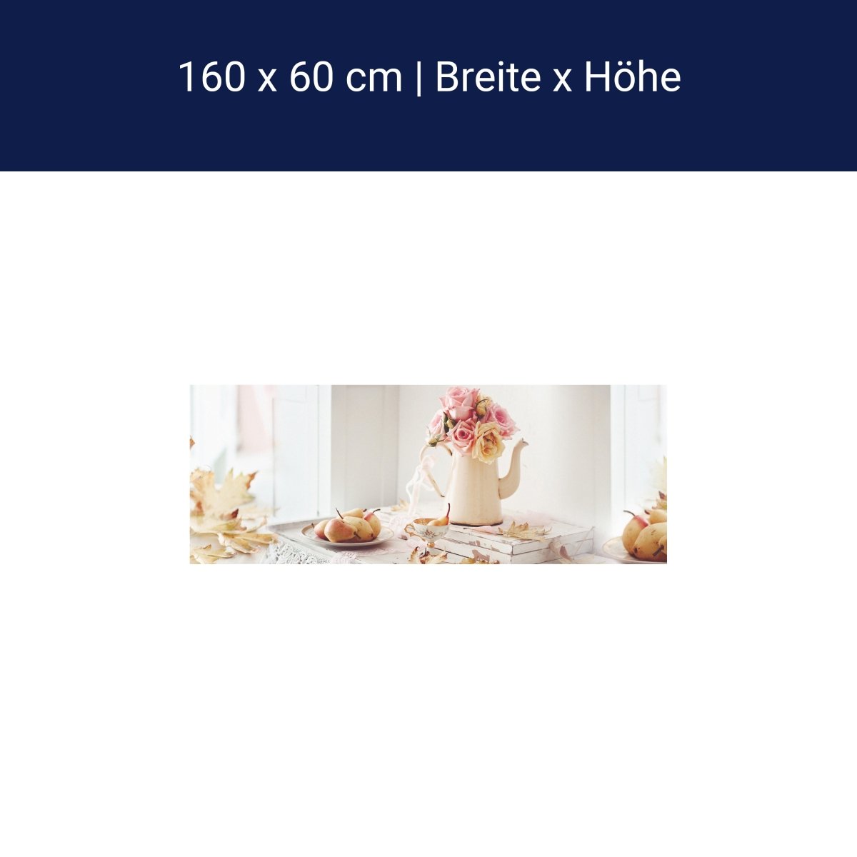 Küchenrückwand Rosen Kanne Birnen Blütenblätter Bücher M1273 Küchenrückwand Rosen Kanne Birnen Blütenblätter Bücher M1273