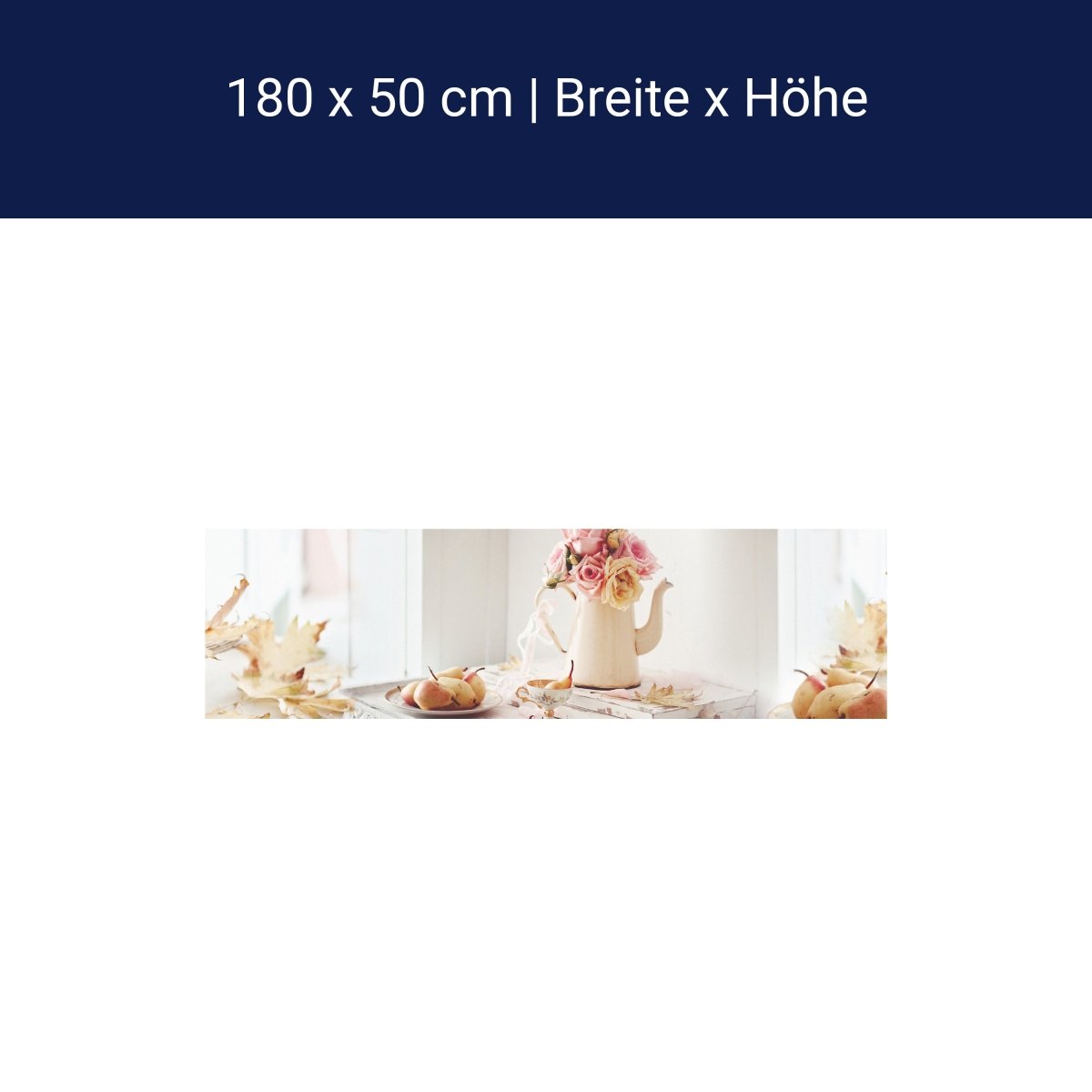 Küchenrückwand Rosen Kanne Birnen Blütenblätter Bücher M1273 Küchenrückwand Rosen Kanne Birnen Blütenblätter Bücher M1273