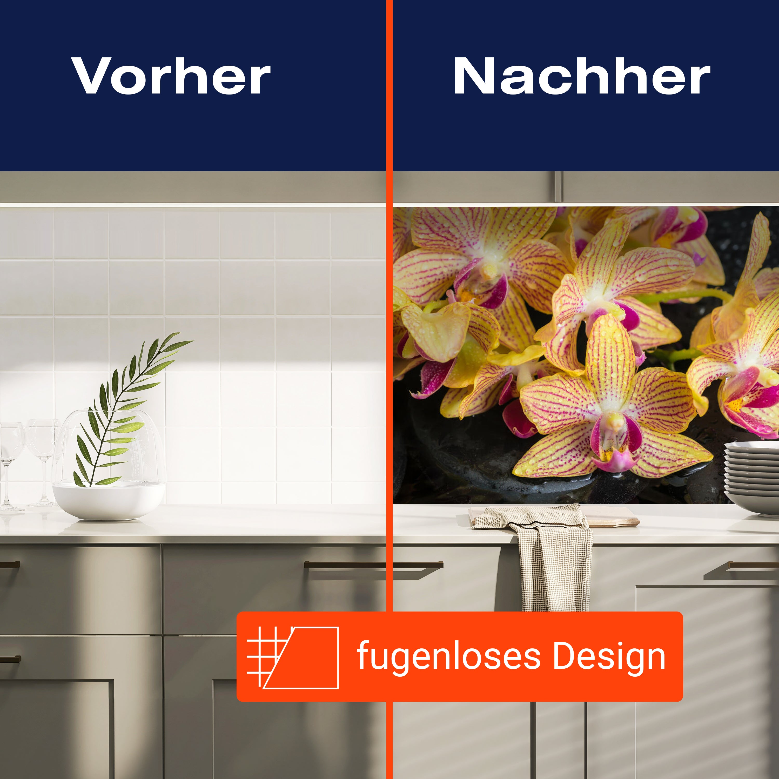 Küchenrückwand Orchidee Steine Wasser M1286 entdecken - Bild 9 Küchenrückwand Orchidee Steine Wasser M1286 entdecken - Bild 9