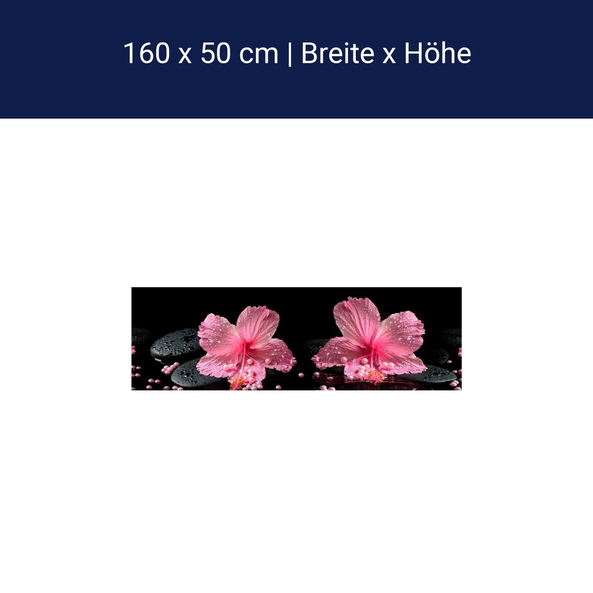 Küchenrückwand Blume Steine Perlen M1307 Küchenrückwand Blume Steine Perlen M1307