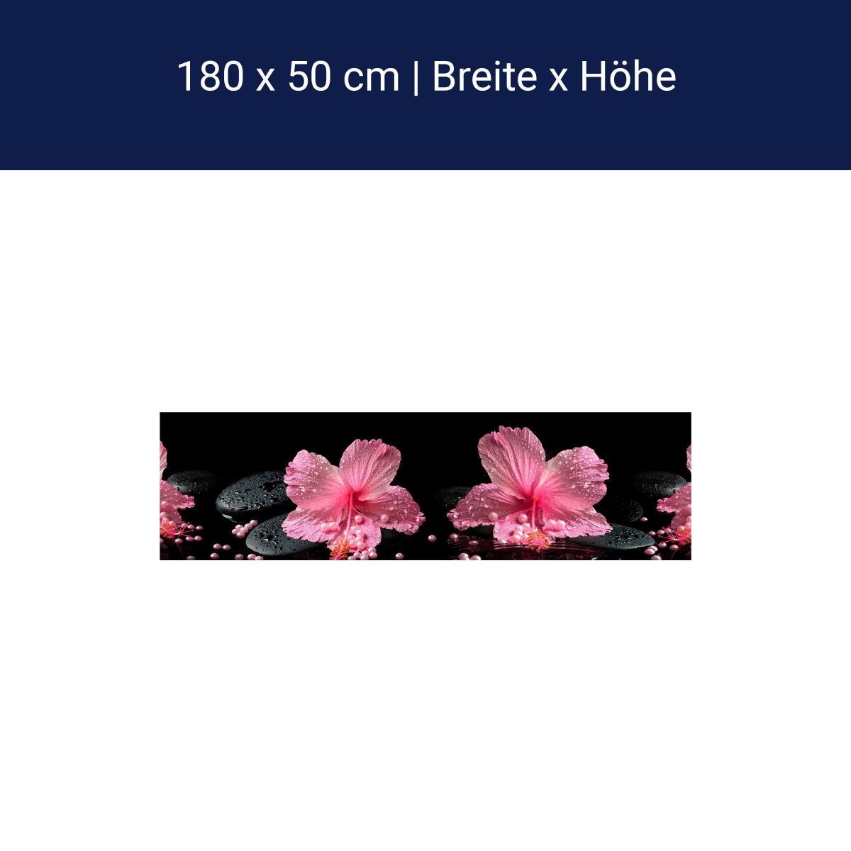 Küchenrückwand Blume Steine Perlen M1307