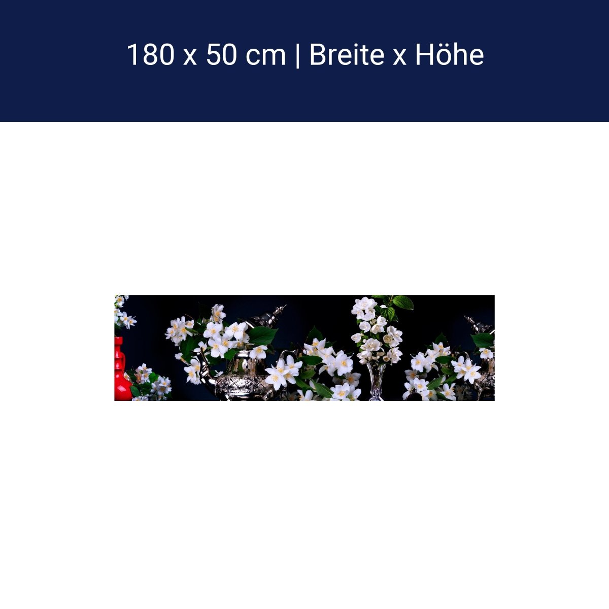 Küchenrückwand Apfel Vasen Zweige Blätter M1327 Küchenrückwand Apfel Vasen Zweige Blätter M1327