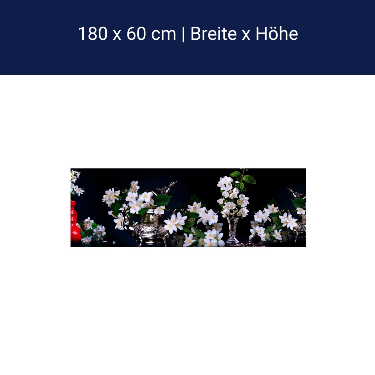 Küchenrückwand Apfel Vasen Zweige Blätter M1327 Küchenrückwand Apfel Vasen Zweige Blätter M1327