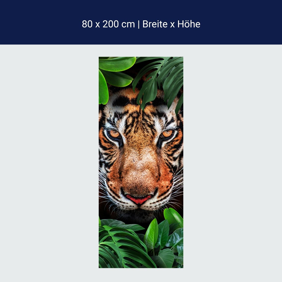 Türtapete Tiger Gesicht, Dschungel, Tier, Katze M1340