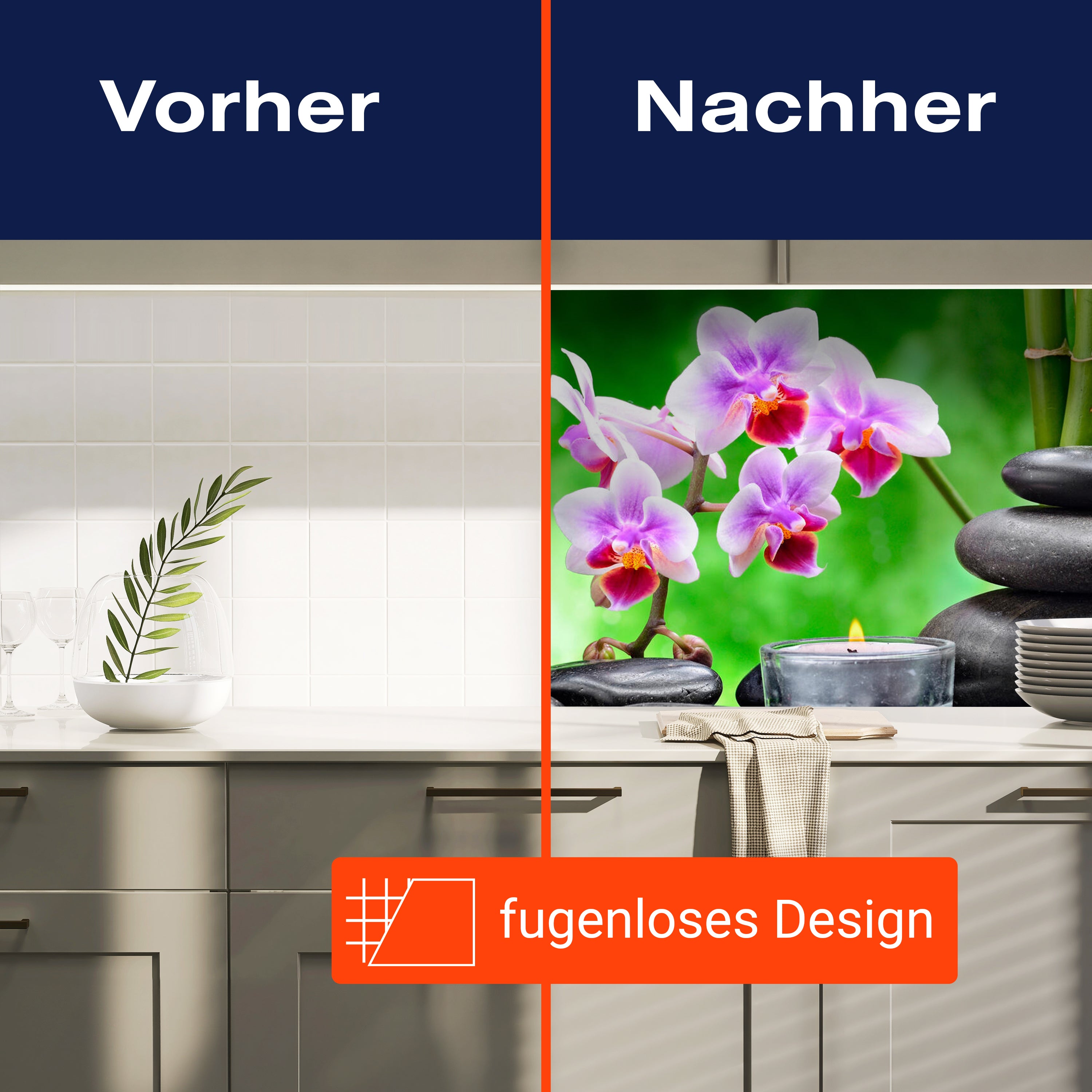 Küchenrückwand Steine schwarz orchidee bambus kerzen M1350 entdecken - Bild 9 Küchenrückwand Steine schwarz orchidee bambus kerzen M1350 entdecken - Bild 9