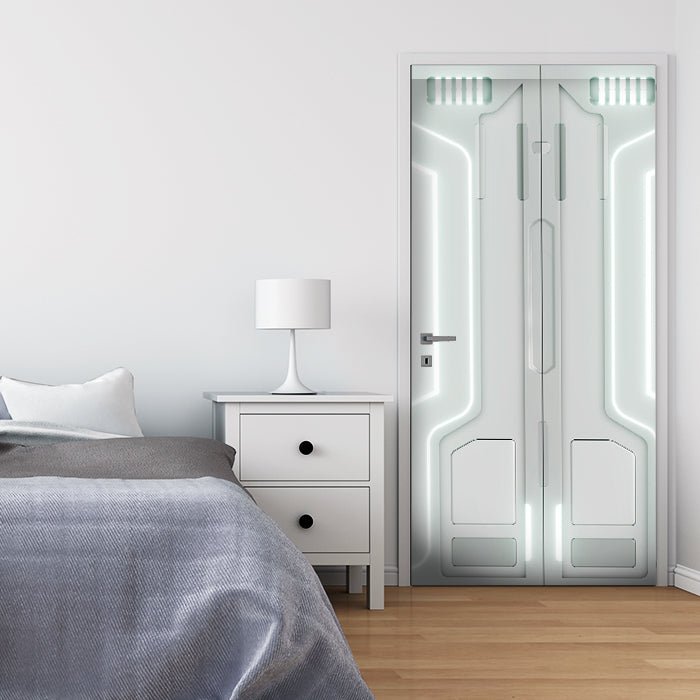 Door wallpaper Futuristic door, LED, spaceship M1365
