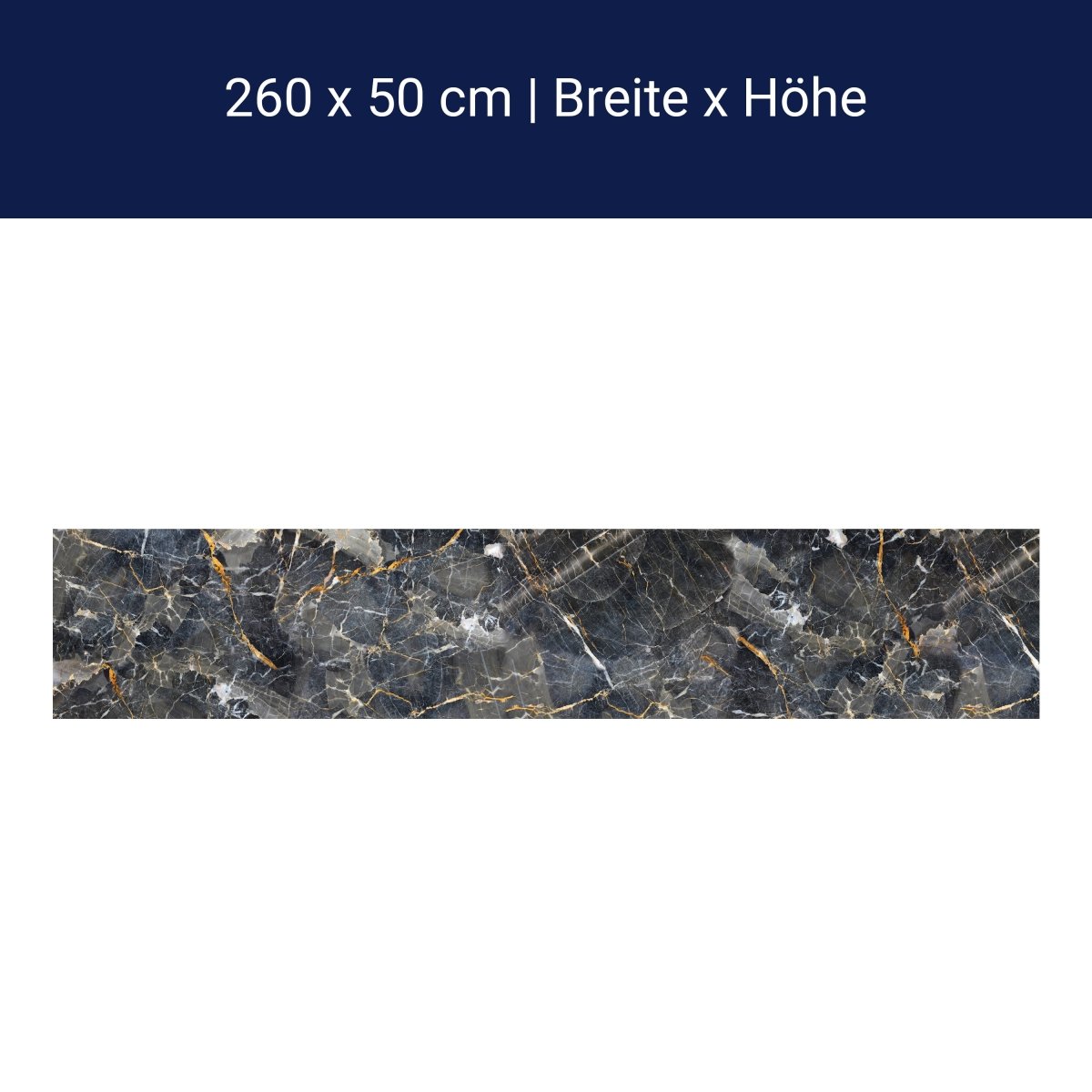 Küchenrückwand schwarzer Marmor, Stein M1425 Küchenrückwand schwarzer Marmor, Stein M1425