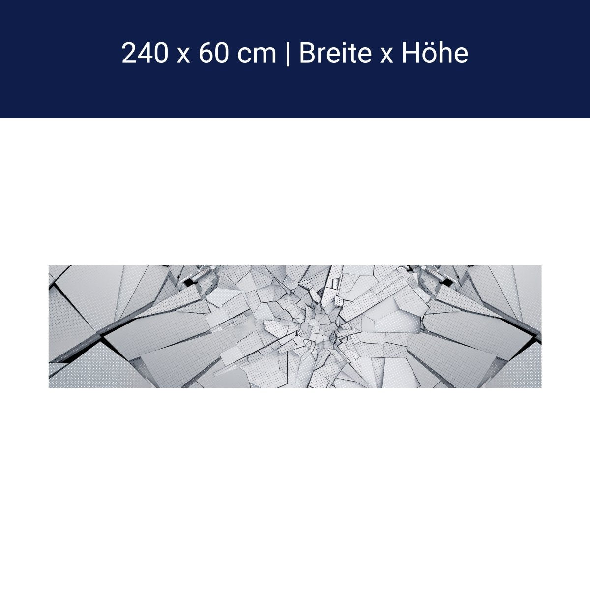 Küchenrückwand gebrochene geometrische Oberfläche M1434
