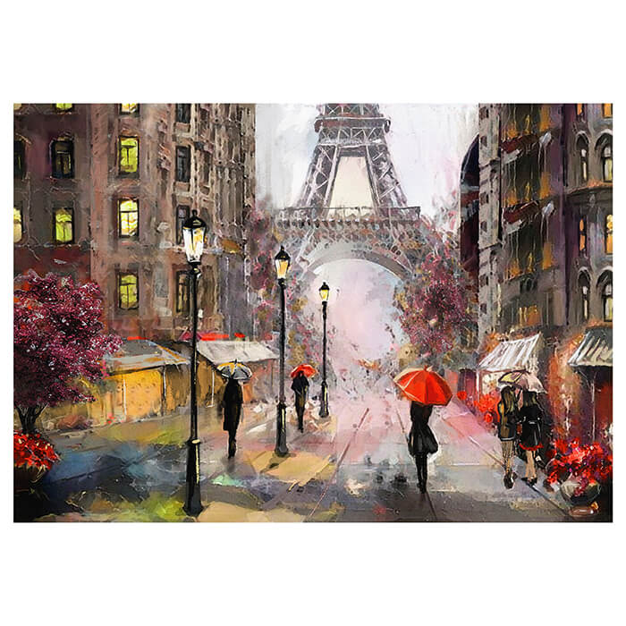 Fototapete Gemälde Menschen in Paris M5979 - Bild 2