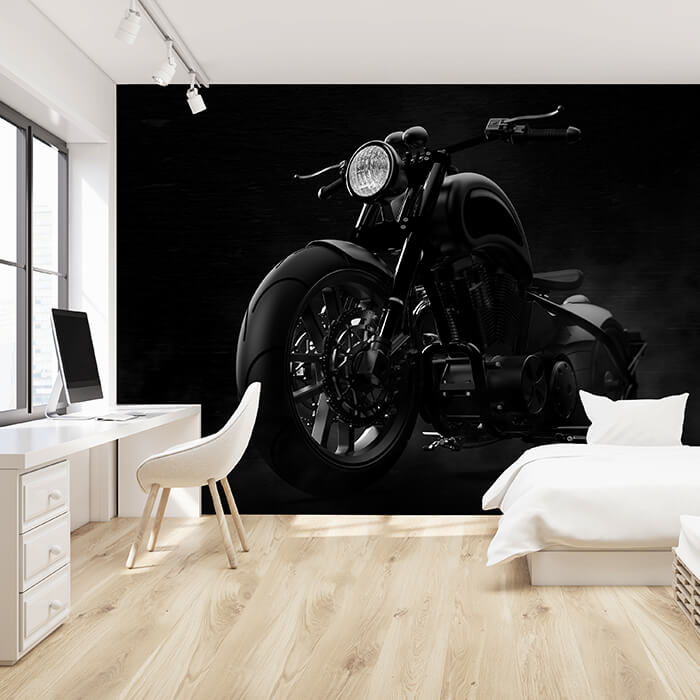Fototapete Motorrad schwarz Bike M6144 - Bild 1