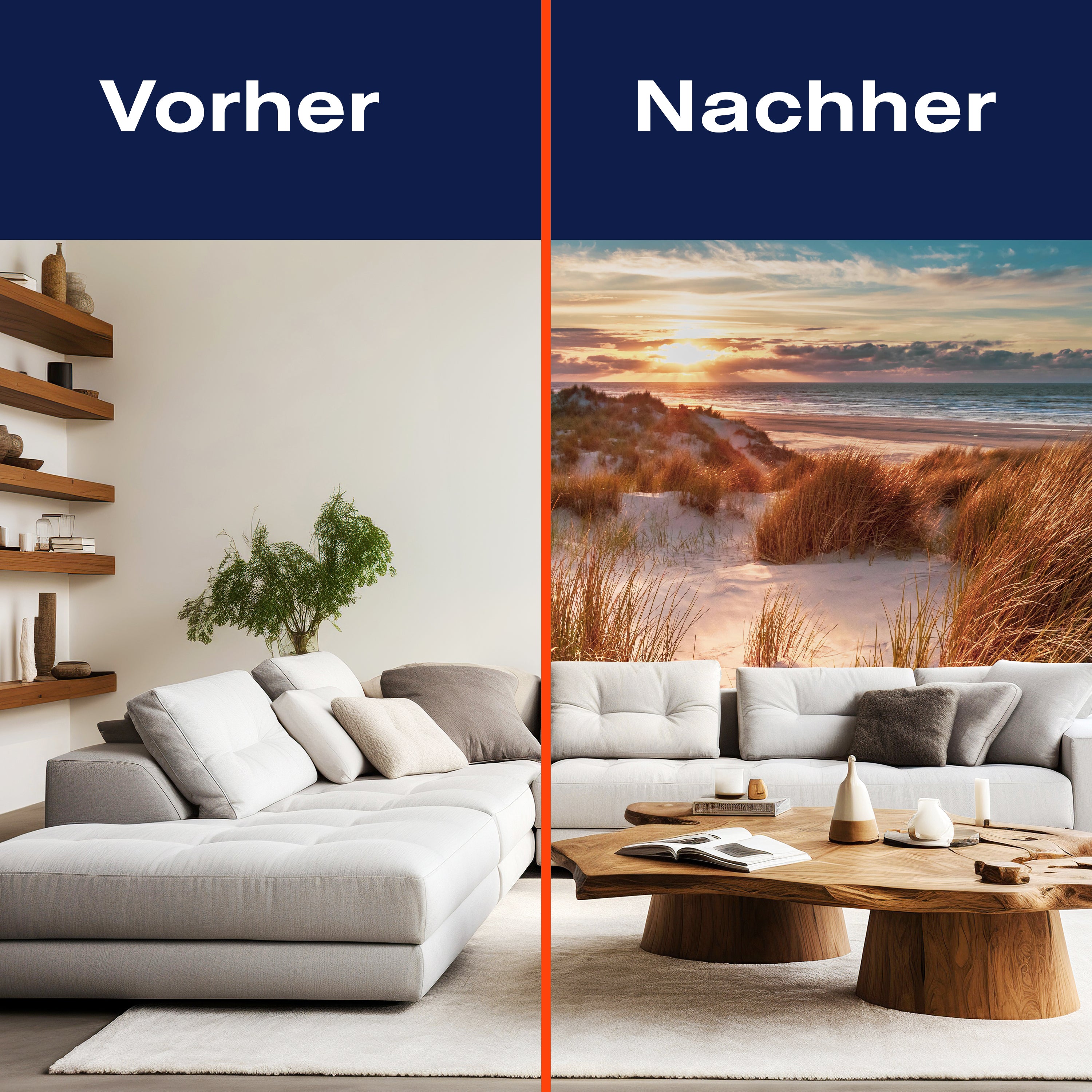 Fototapete Strand Dünen Meer Sonne M6755 - Bild 9 Fototapete Strand Dünen Meer Sonne M6755 - Bild 9