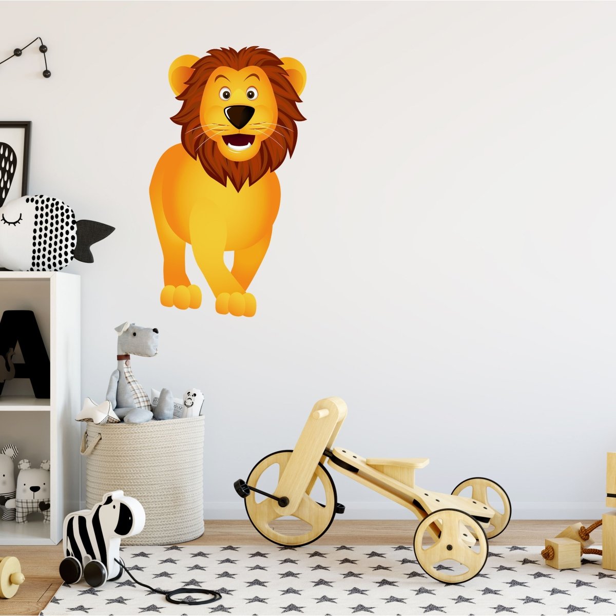 Wandsticker lustiger Löwe, Tiere, Afrika, Kinder WS00000019 - Bild 2