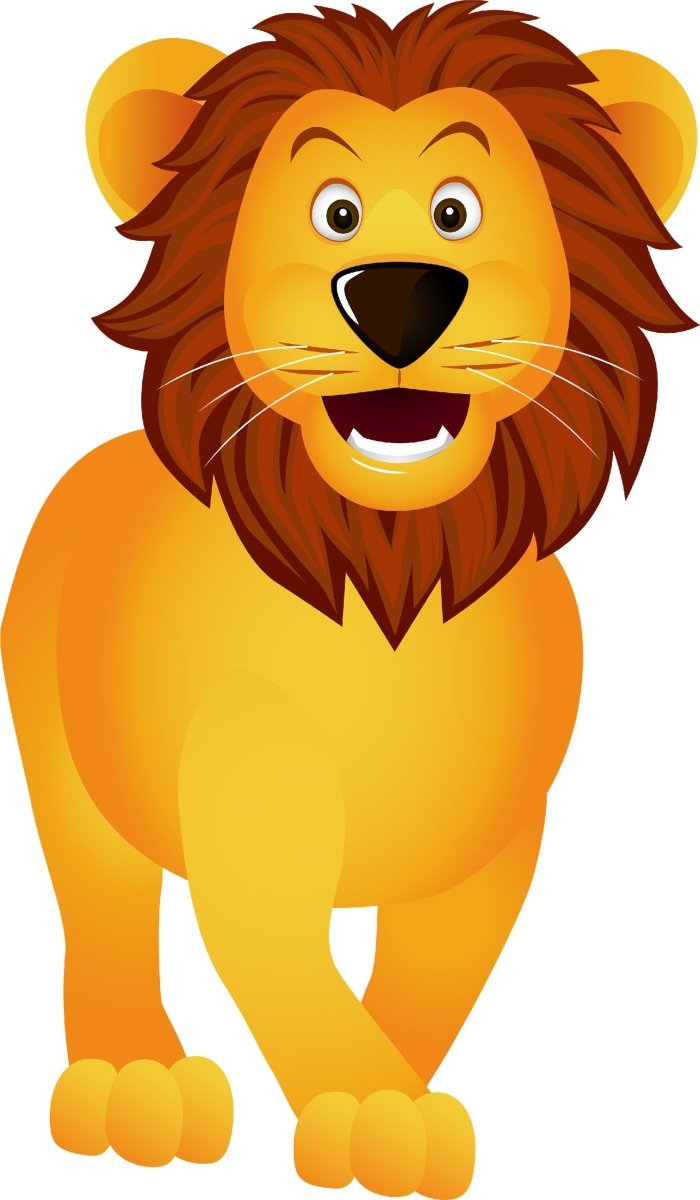 Wandsticker lustiger Löwe, Tiere, Afrika, Kinder WS00000019 - Bild 4