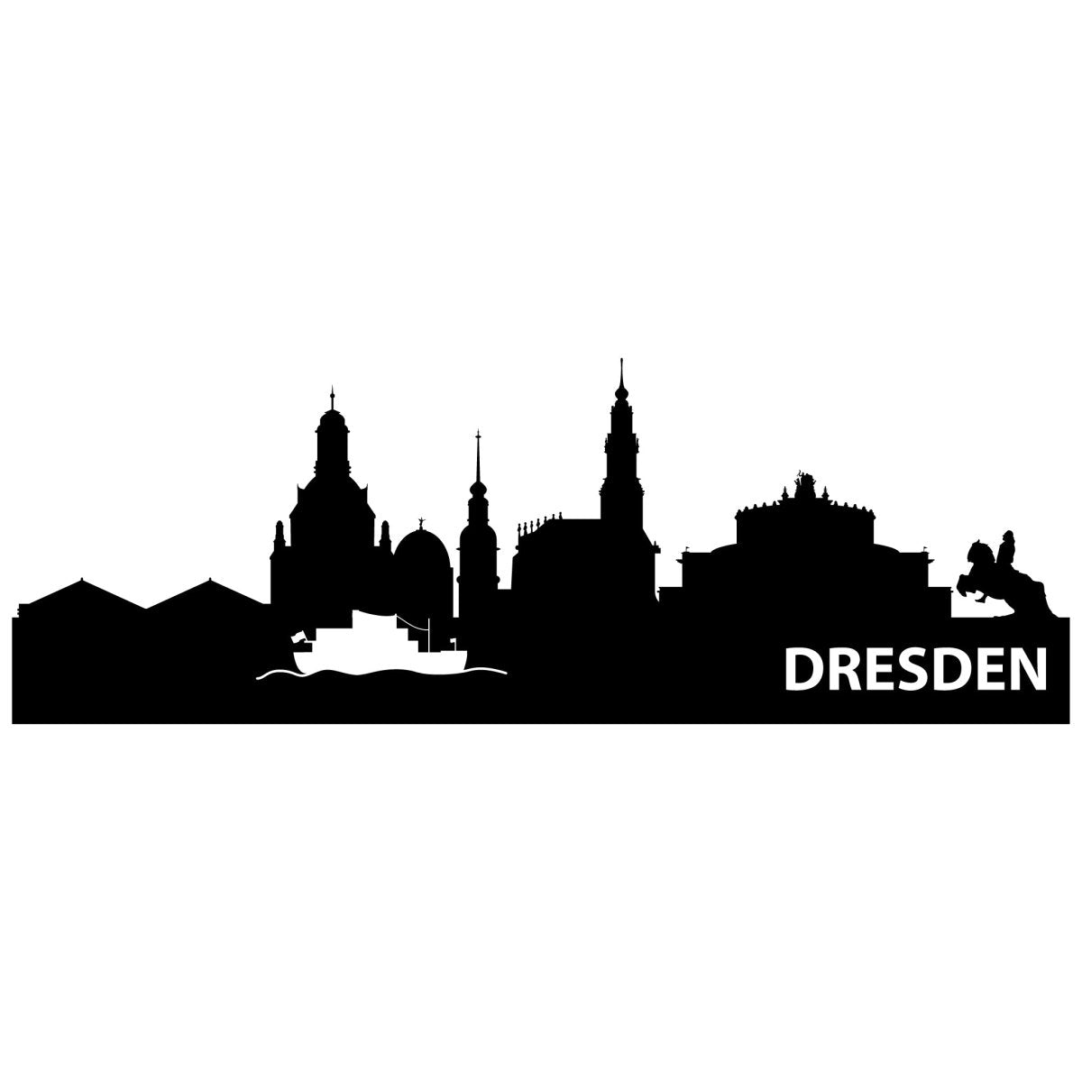 Wandtattoo Skyline Dresden WT00000062 entdecken - Bild 1