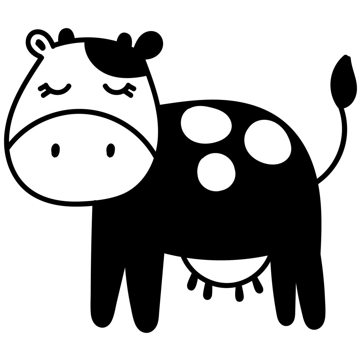Wandtattoo kleine Kuh Bauernhof Tier WT00000067 entdecken - Bild 1