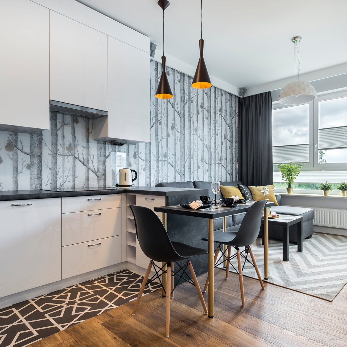 wandgestaltung mit küchen-tapete: die schönsten ideen ✓