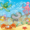 Wall mural children's room underwater world M0176