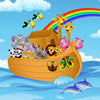 Wall Mural Rainbow Ark Cartoon M0261