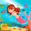 Wall mural Nursery mermaid underwater M0318