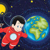 Wall mural Nursery boy in space M0430