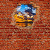 Poster XXL Coucher de soleil sur le lac - Brique rouge M0608
