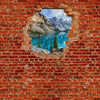 Papier peint Panorama du lac Moraine - Brique rouge M0609