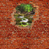 Wall mural River in the Forest - Red Brick M0617