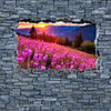 Fototapete 3D Herbst in den Bergen - grobe Steinmauer M0621