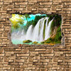 Fototapete 3D Wasserfall - Steinmauer M0645