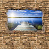 Wall mural 3D jetty - stone wall M0659