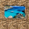 Photo Wallpaper 3D Sailing - Stone Wall M0665