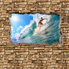 Fototapete 3D Surfing - Steinmauer M0672