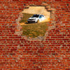 Wall Mural Rally Car - Red Brick M0684