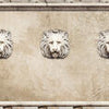 Wall mural marble effect lion M0713