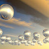 Wall mural sky balls clouds M0763