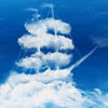 Fototapete Wolken Schiff Segel M0781
