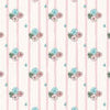 Wall mural Exotic pink and blue flowers M0864