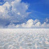 Papiers peints paysage de sable avec un ciel bleu M0891