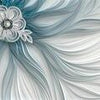 Papier Peint Perle Fleur Tissu M1130