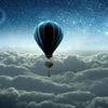 Fototapete Ballon Wolken Sterne M1140