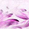 Papier peint Papillon plumes roses M1144