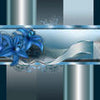 Wall Mural Blue Lily Abstract M1166