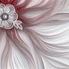Wall mural pearl red flower M1197