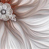 Papier peint perle fleur d'oranger M1198